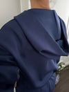 SAKS MAVİ FERMUARLI SWEAT TAKIM