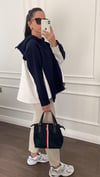 SWEATSHİRTBüşceGÖMLEK DETAYLI LACİVERT SWEAT