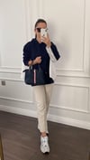 SWEATSHİRTBüşceGÖMLEK DETAYLI LACİVERT SWEAT