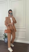 TAKIMBüşceGOLD DÜĞMELİ CEKET PANTOLON TAKIM CAMEL