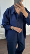 TAKIMBüşceGÖMLEK PANTOLON TAKIM LACİVERT