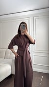 TAKIMBüşceKEMERLİ KROP TAKIM KAHVERENGİ