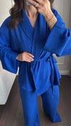 TAKIMBüşceSAKS MAVİSİ GÖMLEK PANTOLON