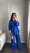 TAKIMBüşceSAKS MAVİSİ GÖMLEK PANTOLON
