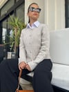 TAŞ RENGİ GOLD DÜĞMELİ HIRKA