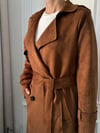 TRENCKOTBüşceSÜET TRENCKOT TABA