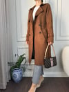 TRENCKOTBüşceSÜET TRENCKOT TABA