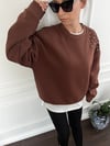 ZR KAHVERENGİ TAŞLI SWEAT