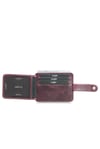 Guard Dikey Crazy Bordo Deri Kartlık