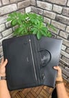 Guard Siyah Deri Özel Üretim Laptop ve Evrak Çantası