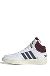 Adidas HP7895 Hoops 3.0 Mid Erkek Uzun Sneaker Ayakkabısı Beyaz Lacivert