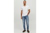 Jack&Jones 12156102 JJEORGANIC BASIC TEE SS V-NECK Erkek T-Shirt Beyaz