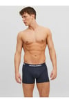 Jack&Jones 12160750 JACANTHONY TRUNKS 3 PACK Boxer Siyah Gri