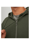 Jack&Jones 12210830 JJESTAR BASIC SWEAT ZIP HOOD Erkek Hırka Haki yeşil