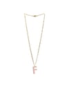 Nero Design Cam Harf Kolye - F / Pembe
