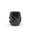 Solidified ''Interference'' Black Porcelain Cup