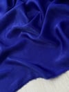 BAMBU İPEK SATEN - SAKS MAVİ