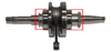 Kuba VN 50 - Space 50 - RKS Blazer 50 Krank (47MM - 22T)