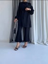 MODESTO KREP PANTALON TAKIM SİYAH