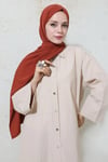 MODESTOSCARFS MEDİNE İPEĞİ ŞAL KİREMİT
