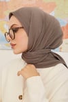 MODESTOSCARFS AQORDİON PİLİSE EŞARP KOYU VİZON