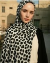 MODESTOSCARFS LEOPAR DESEN BEYAZ