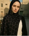 MODESTOSCARFS LEOPAR DESEN SİYAH