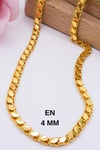 22 Ayar Altın Zincir 4 MM Pullu Halep Zincir 60 CM Uzunluk