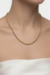 22 Ayar Halat ZincirLatif KuyumcuLZNC102522 Ayar Altın 3mm Halat 60 CM Kadın Zincir LZNC1025