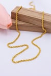 22 Ayar Halat ZincirLatif KuyumcuLZNC101922 Ayar Altın 2 MM Halat Zincir 60 Cm Kadın Kolye LZNC1019