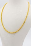 22 Ayar Halat ZincirLatif KuyumcuLZNC101922 Ayar Altın 2 MM Halat Zincir 60 Cm Kadın Kolye LZNC1019