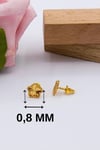 22 Ayar Taşsız KüpeLatif KuyumcuLKKP105222 Ayar Altın 1,2 Gram Yonca Kadın & Çocuk Küpe LKKP1052