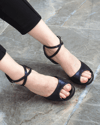 ALESSA Professional Argentine Tango & Latin Dance Shoes, Custom, Handmade, Patent Leather- Navy Blue 