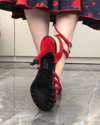 AMADA Professional Argentine Tango & Latin Dance Shoes, Custom, Handmade, Full-Grain Leather Red