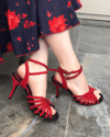 AMADA Professional Argentine Tango & Latin Dance Shoes, Custom, Handmade, Full-Grain Leather Red