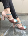 BEGUM Full Grain Leather Special Design Women's High Heel Shoes