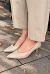 NOVA KISA TOPUK STİLETTO BEJ