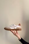 OVAL BURUN KAHVE SNEAKER