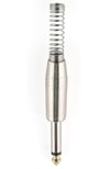 6.3 mm Mono Çivi Gitar Jak Yaylı - 50 ADET