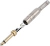 6.3 mm Mono Çivi Gitar Jak Yaylı - 50 ADET