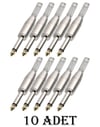 6.3 mm Mono Çivi Gitar Jak Yaylı - 10 ADET