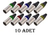 Canon Erkek 3 Pinli XLR Konnektör Kaliteli - 10 ADET