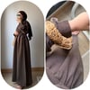 Bel Büzgü Detaylı Elbise•Kahve