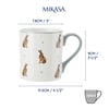 Mikasa MKCANHARE Fine China 280ml Düz Taraflı Kupa Tavşan