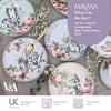 Mikasa x V&A Alice In Wonderland MKALSPLATEPK4 Porselen Fine China 21cm Pasta Tabak Seti 4lü