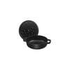 Staub 405114720 Chistera Yağmur Efektli Kapaklı Döküm Tencere 28cm Siyah
