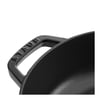 Staub 405114720 Chistera Yağmur Efektli Kapaklı Döküm Tencere 28cm Siyah