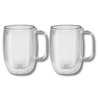 ZWILLING 395001140 SORRENTO PLUS 450ML ÇİFT CAMLI KULPLU LATTE 2Lİ SET