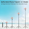 Neepho NP-Z1 Tripod Bluetooth Kumandalı Profesyonel Telefon Kamera Tutucu ve Selfie Çubuğu
