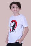 2'li Atatürk-imza Farklı Desenli Erkek-kız Çocuk T-shirt